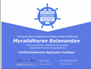 CKAD Certificate Credential